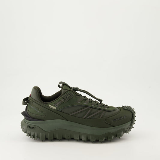 Trailgrip GTX, Moncler sneakers, khaki design, waterproof shoes, luxury footwear