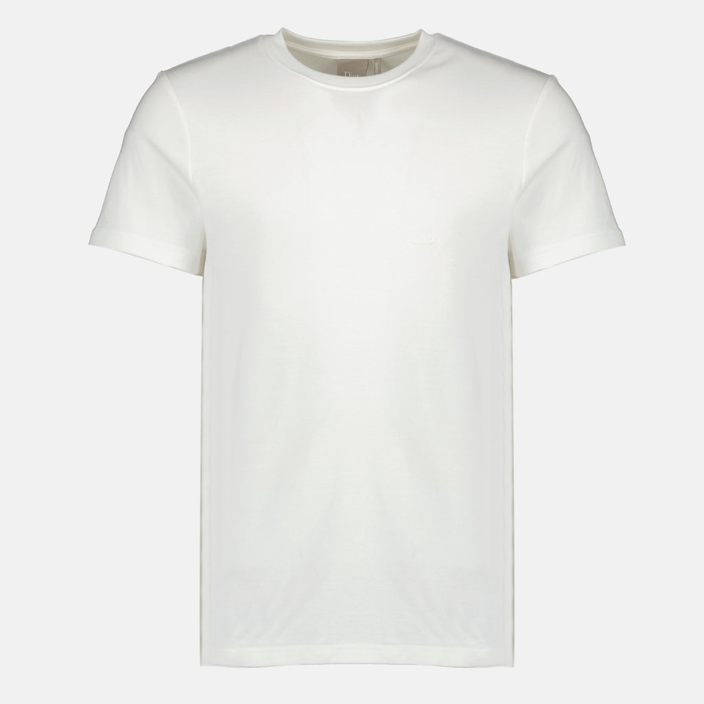 CD Embroidered Cotton T-Shirt
