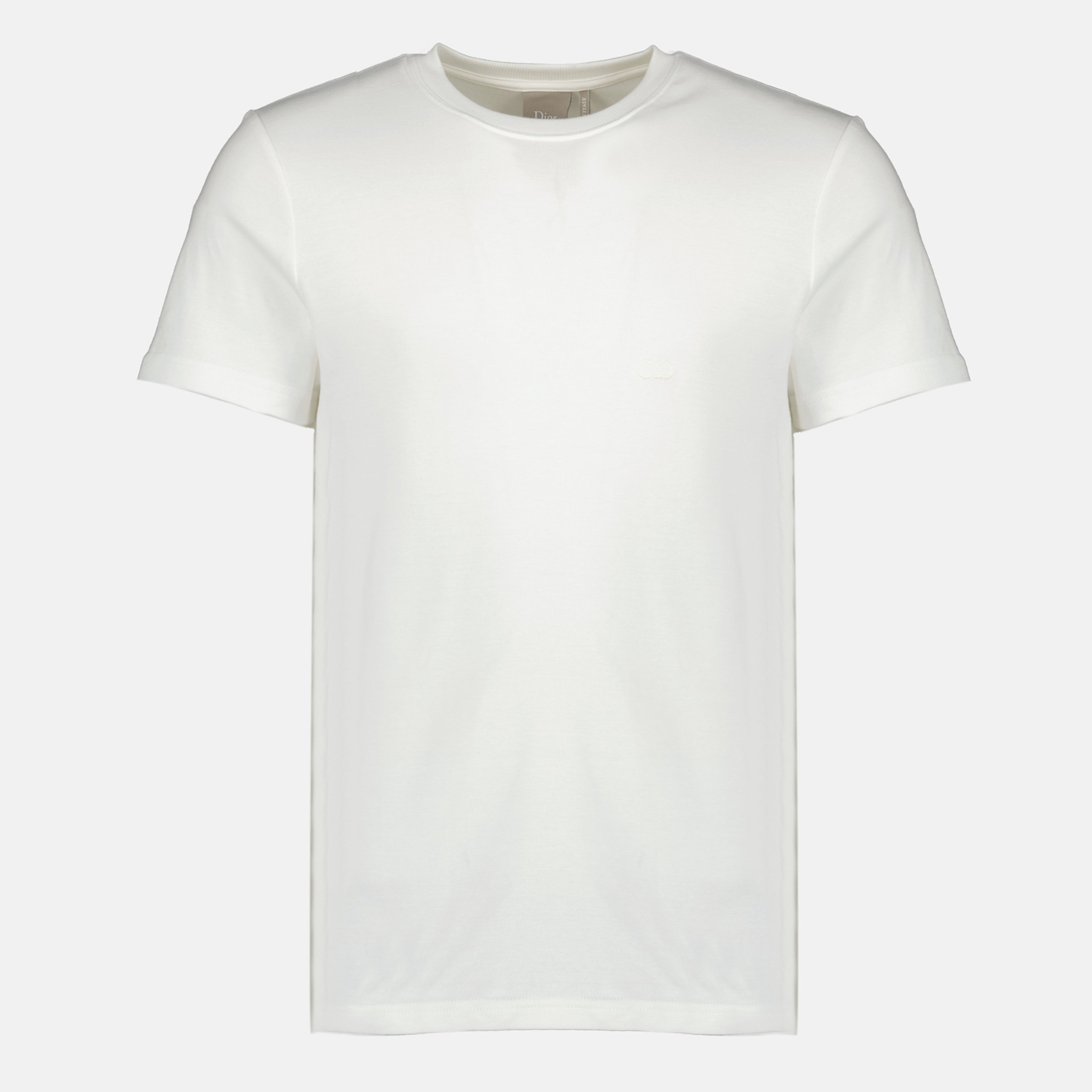 CD Embroidered Cotton T-Shirt