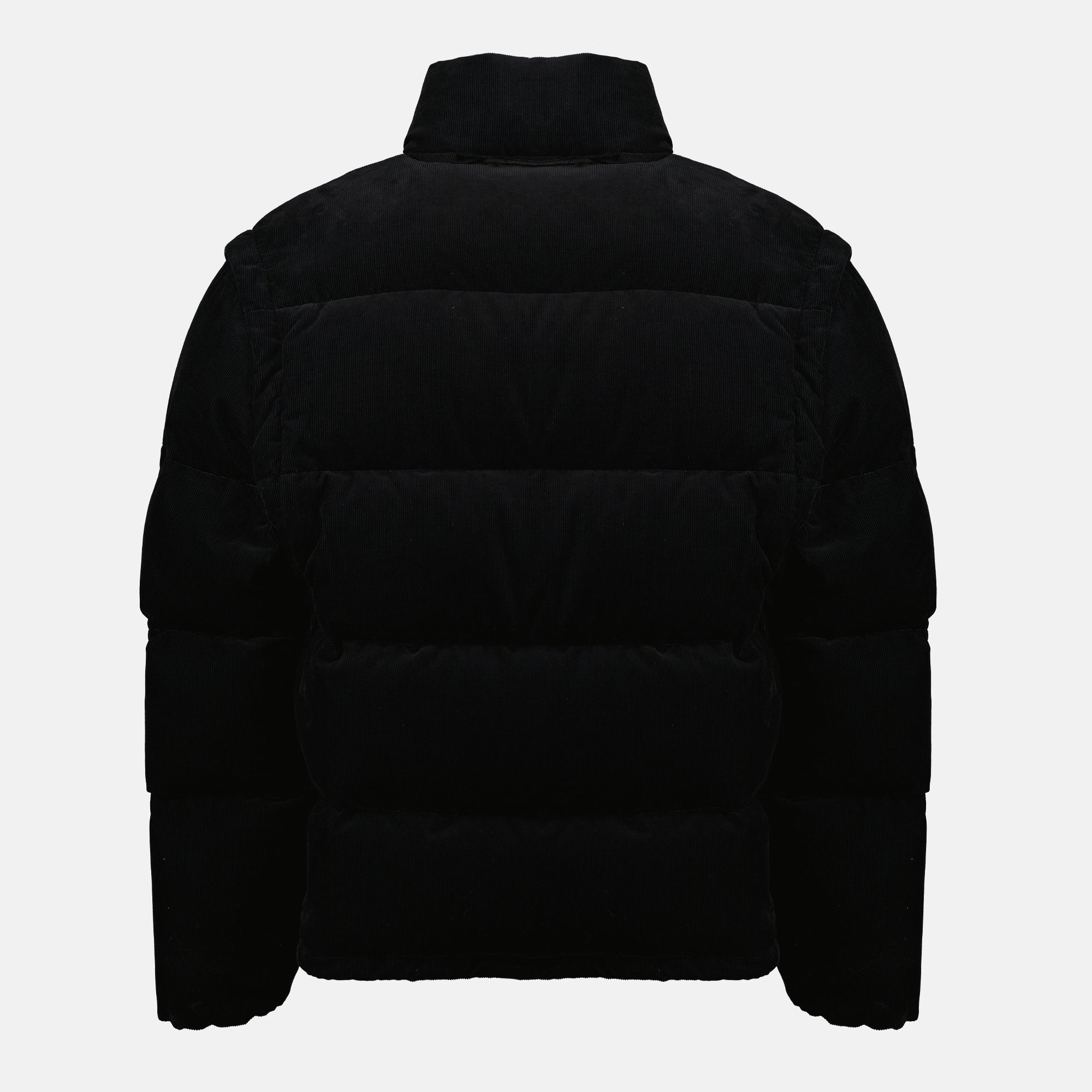 【細身S相当】PRADA ファー付コーデュロイジャケット ベルト付 ブラック コーデュロイパファージャケット - Prada | WE IN STYLE