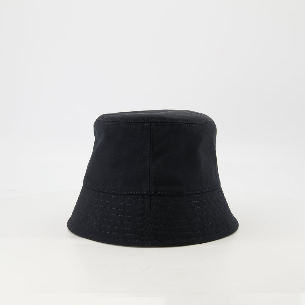 Moncler bob hat, cotton hat, black hat, felt logo hat, Spring-Summer collection