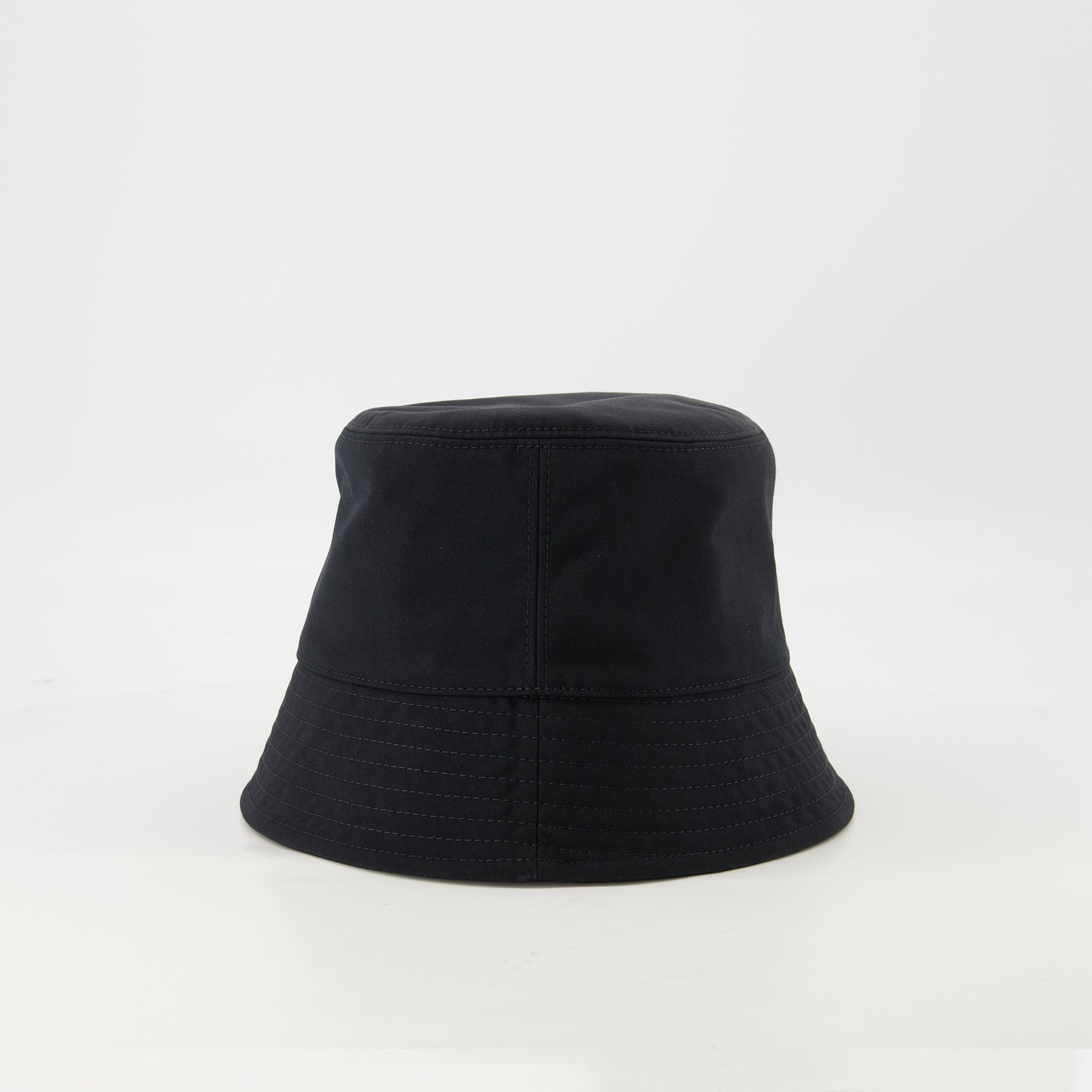Moncler bob hat, cotton hat, black hat, felt logo hat, Spring-Summer collection