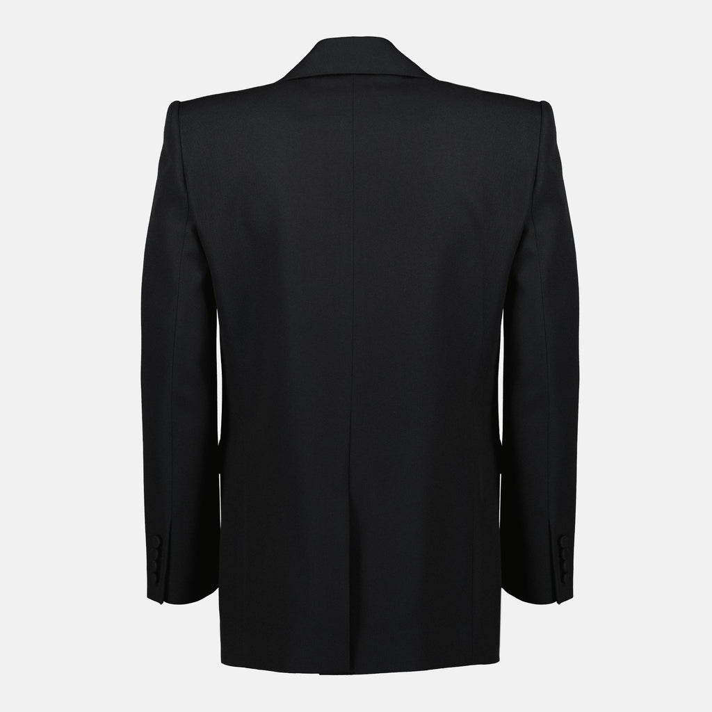 black blazer, wool jacket, Saint Laurent, Autumn-Winter collection, men's fashion