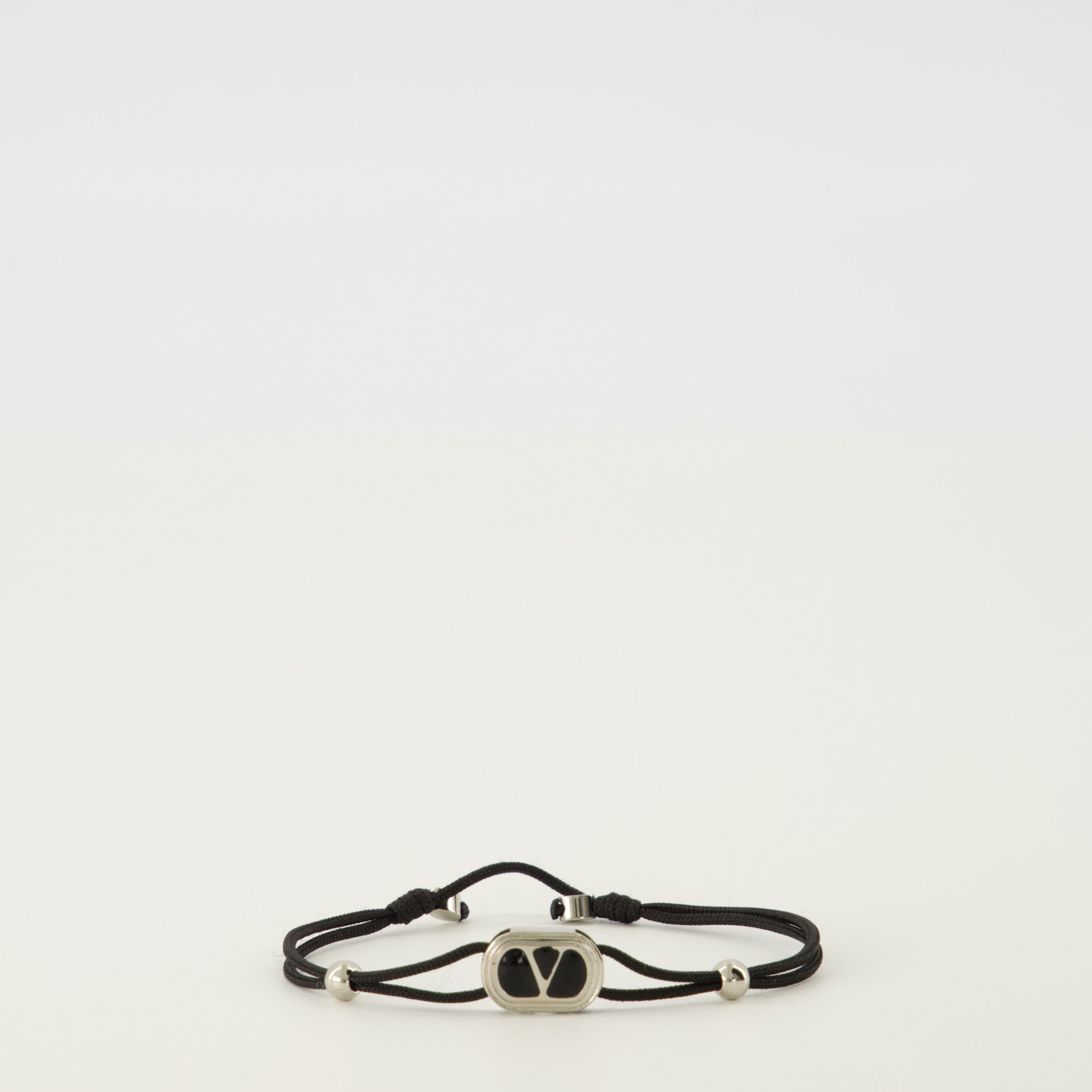 Bracciale Ovalette con Smalto Nero