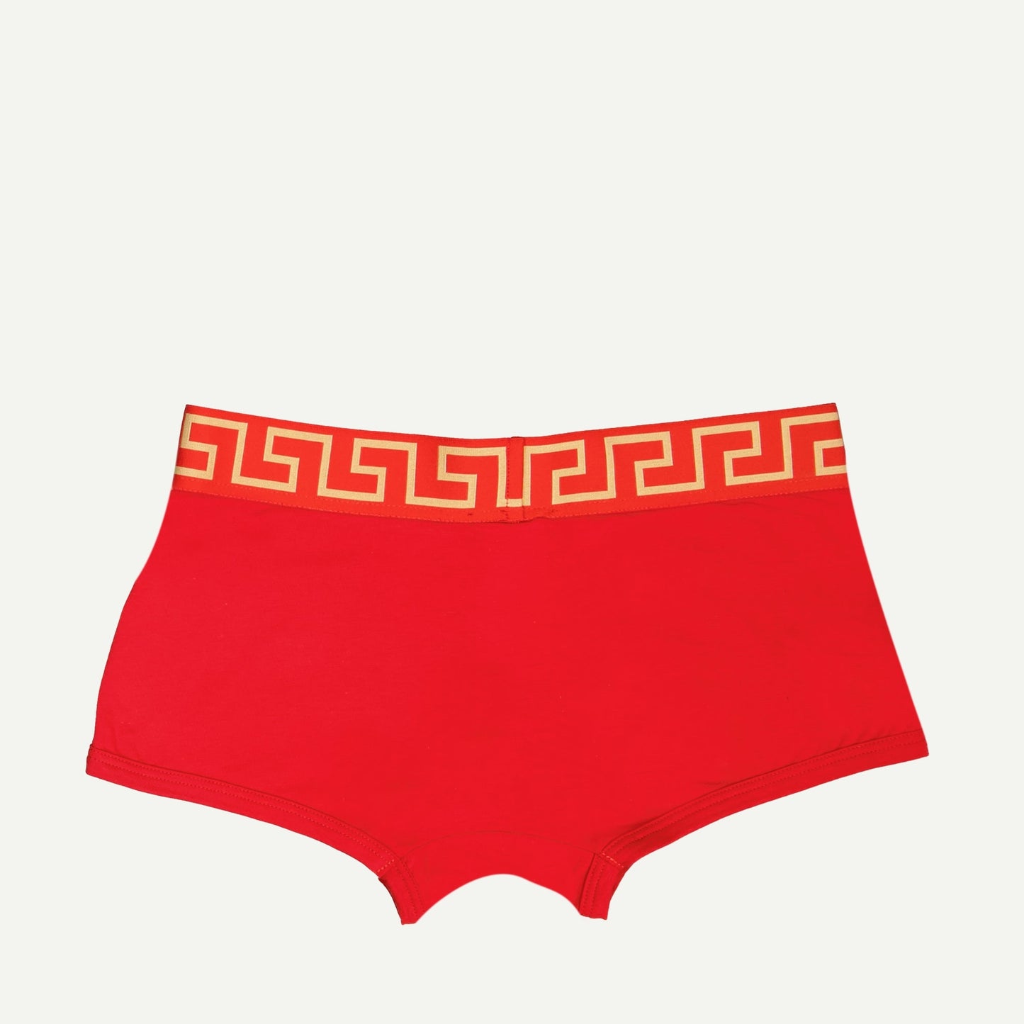 Medusa Boxer Briefs, Greca Pattern, Red Boxer, Autumn-Winter Collection, Cotton Elastane