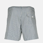 Nylon Stripe Swim Shorts