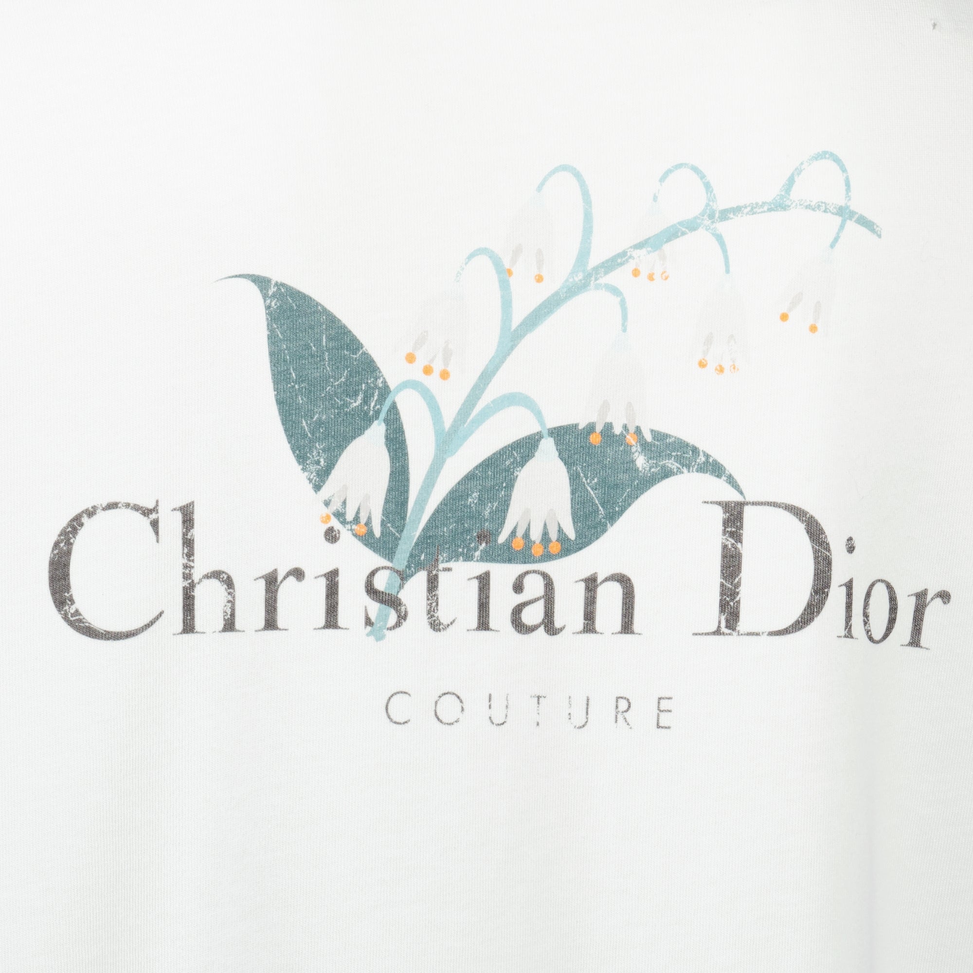 Dior T-Shirt, Muguet collection, cotton T-shirt, printed logo, Christian Dior Couture