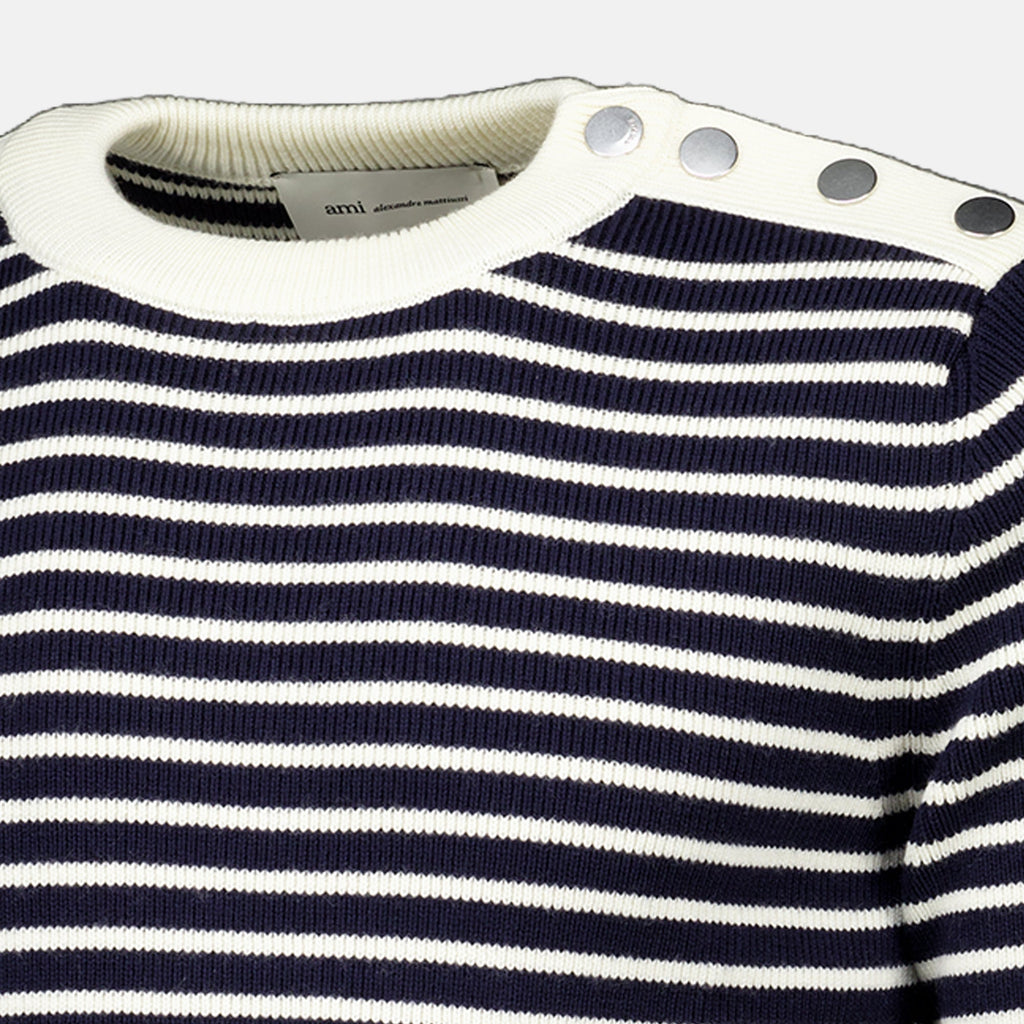 Pull Marinière Blu