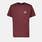 Bordeaux T-shirt, CD Collection, Autumn-Winter 2024, Cotton T-shirt, Round Neck T-shirt