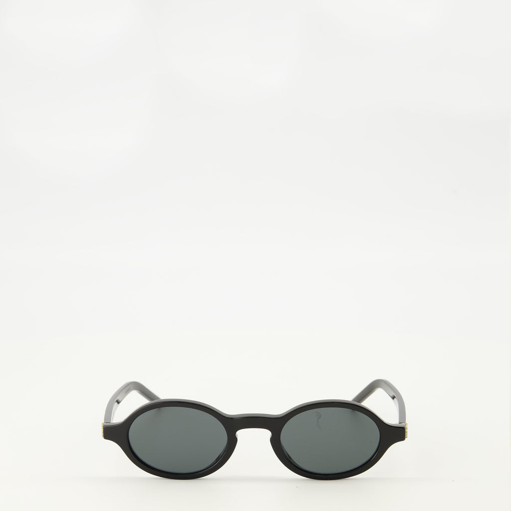 Image of SL M161 Black Sunglasses by Saint Laurent for Unisex - Season Spring-Summer 2026 - Front View