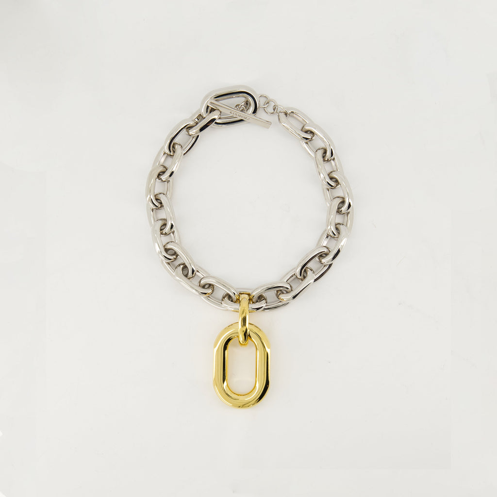 gold necklace, silver necklace, XL Link Necklace, Rabanne jewelry, statement jewelry