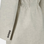 Imagen de un blazer de lana beige de Rabanne para mujeres - Temporada Primavera-Verano 2025 - Vista detallada 8