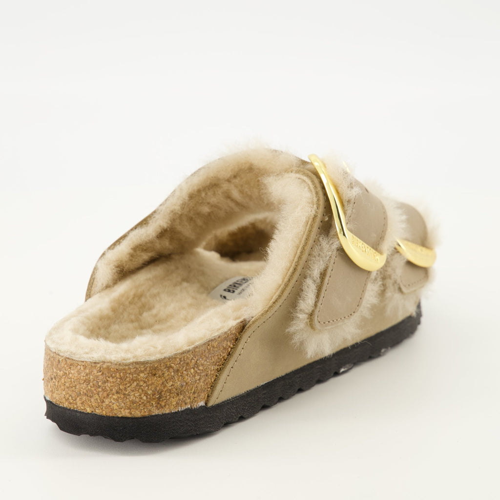 Birkenstock sandals, Arizona Big Buckle, comfortable sandals, adjustable straps sandals, beige summer footwear