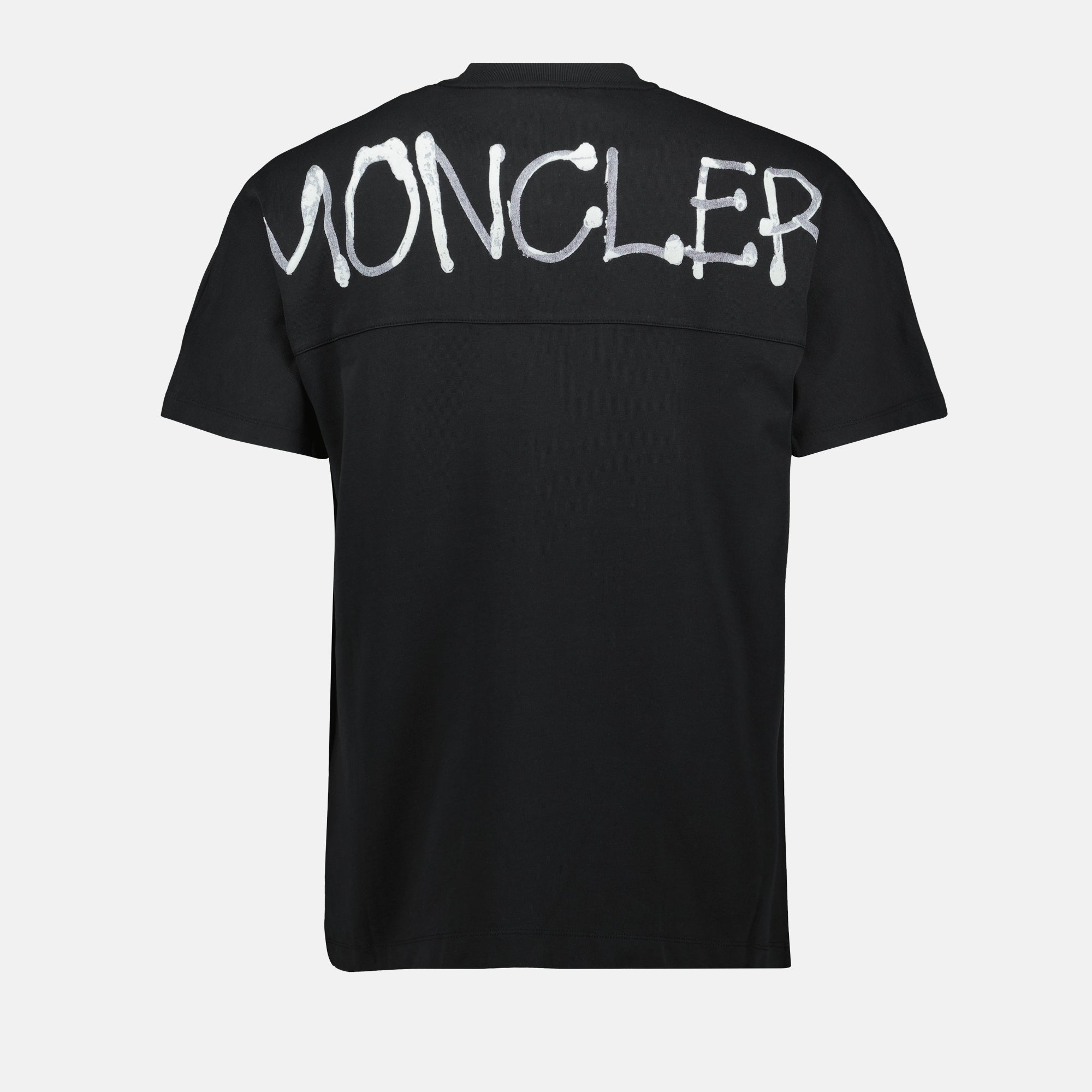 Imagem da T-Shirt Graffiti da Moncler para Homens - Temporada Primavera-Verão 2025 - Vista de Detalhe 2