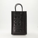 3D Shopper Bag, Diesel bag, luxury accessories, black shopper bag, polyuréthane bag
