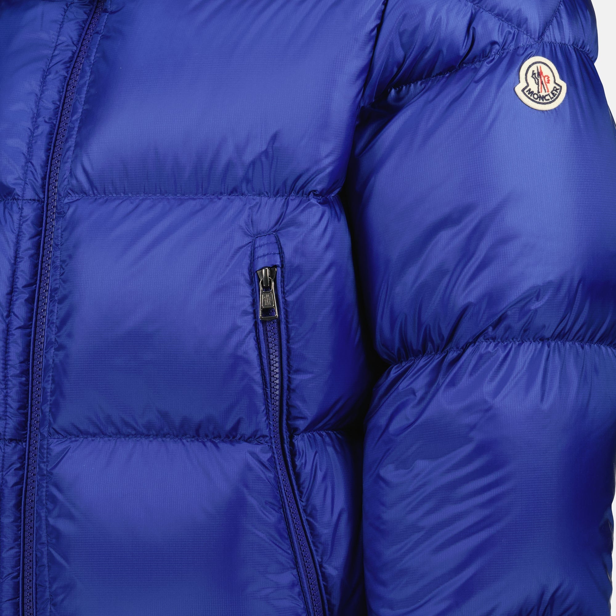 Moncler down jacket, Rivau blue jacket, men's outerwear, nylon jacket, Autumn-Winter 2025