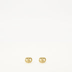 Valentino Garavani earrings, gold earrings, brass jewelry, VLogo accessories, chic earrings