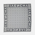 Givenchy scarf, silk scarf, 4G motif, designer accessories, luxury scarf