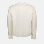 1. Oversized white sweater
2. AMI Paris Ami de Coeur 
3. Wool sweater
4. Luxury men's fashion 
5. Autumn-Winter collections
