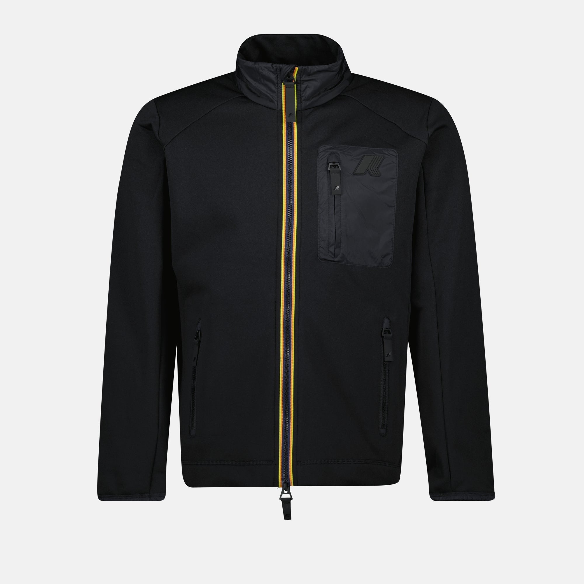 K-Way ski jacket, Lecrey jacket, black ski coat, winter outerwear, stylish ski apparel