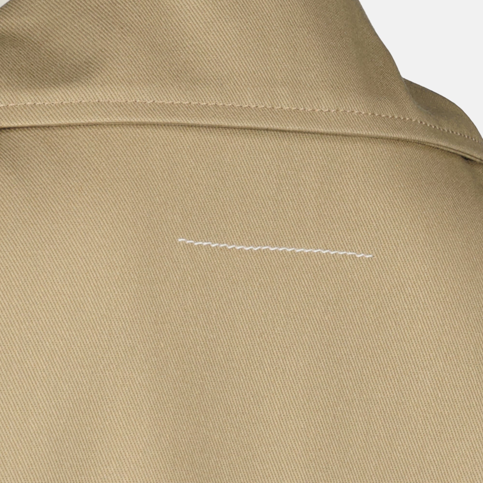 Cappotto Cappa Impermeabile in Cotone Beige