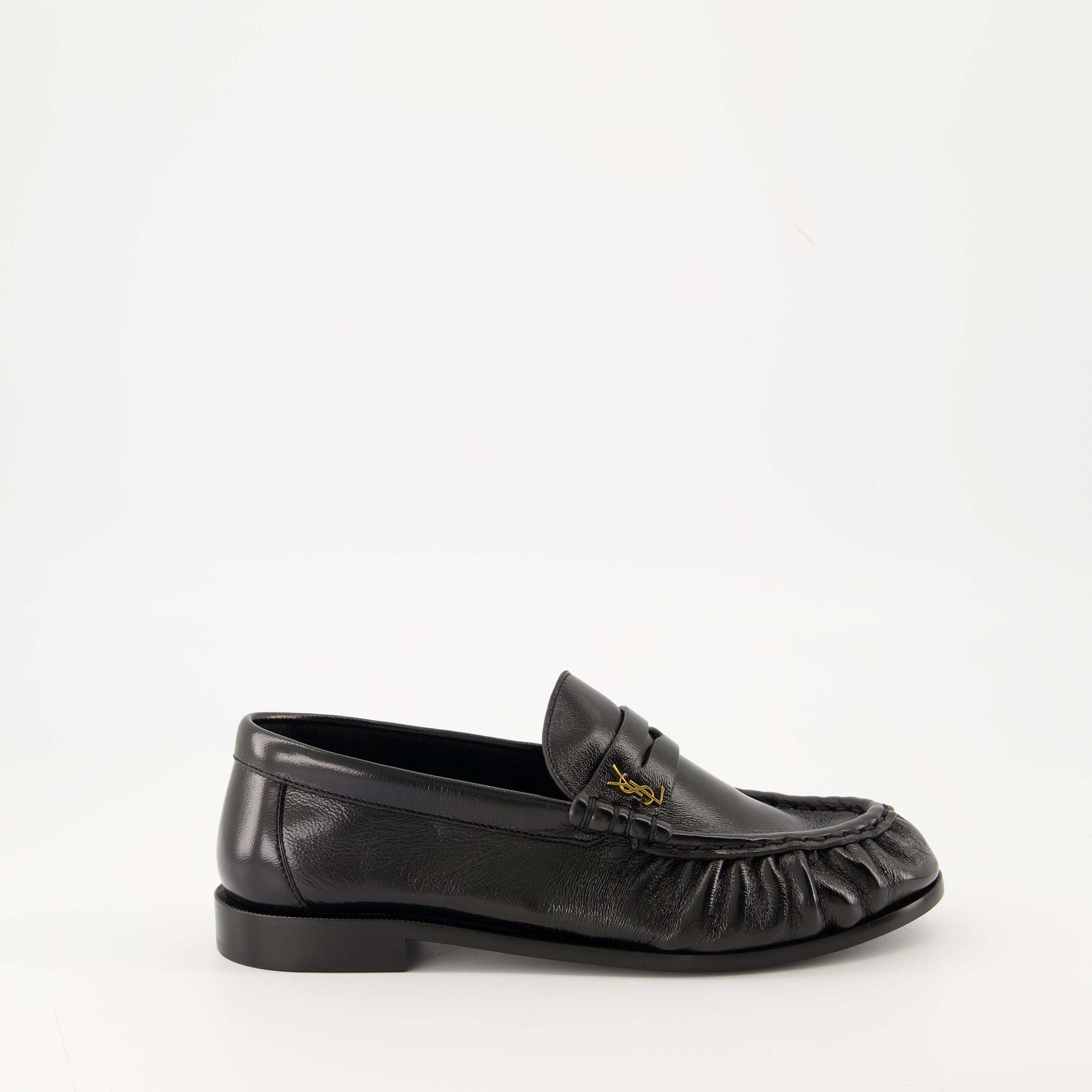 Loafer shoes, Saint Laurent footwear, lambskin loafers, elegant slip-ons, luxury footwear