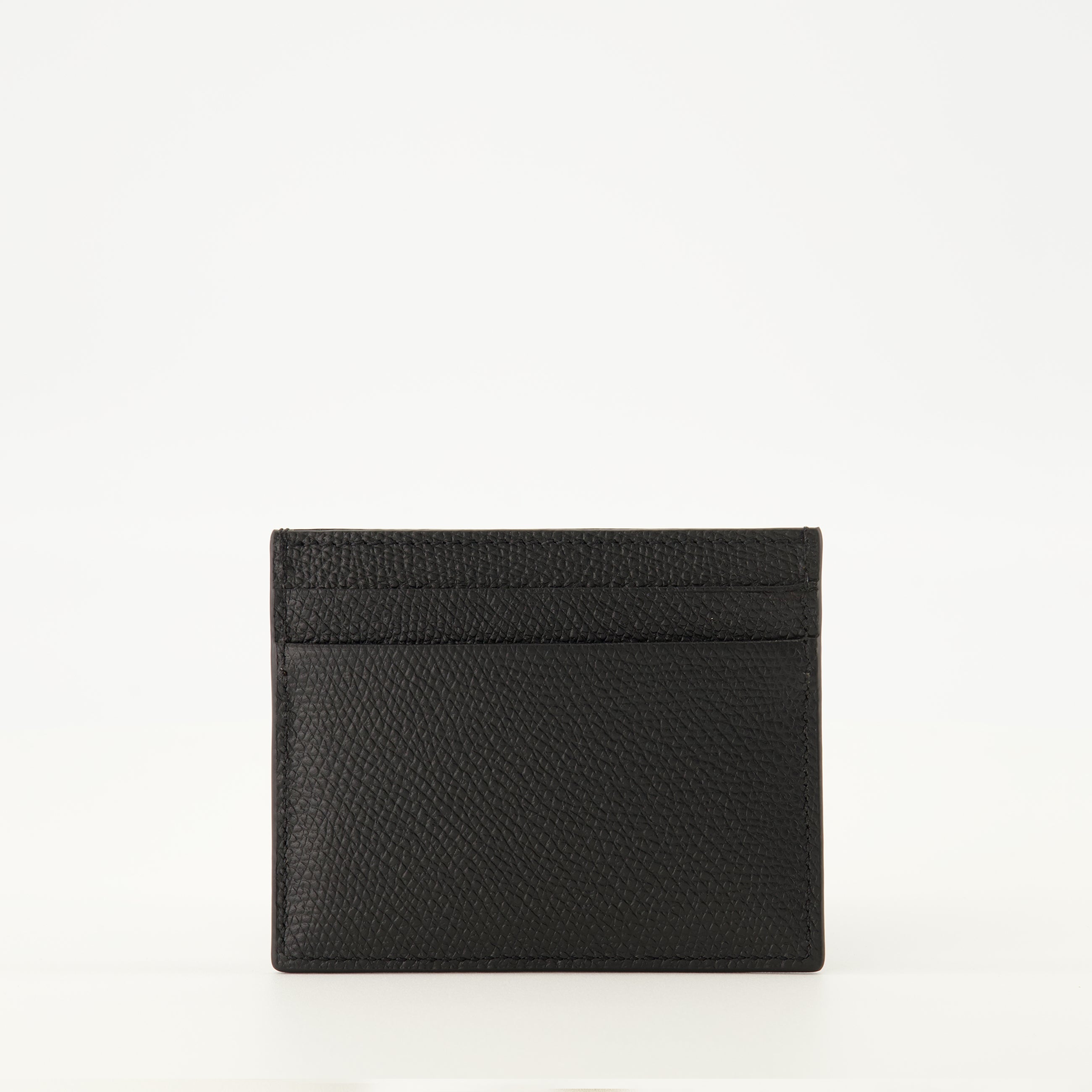 Valentino VLogo card holder, black leather card holder, luxury accessories, smooth calfskin card holder, designer cardholder