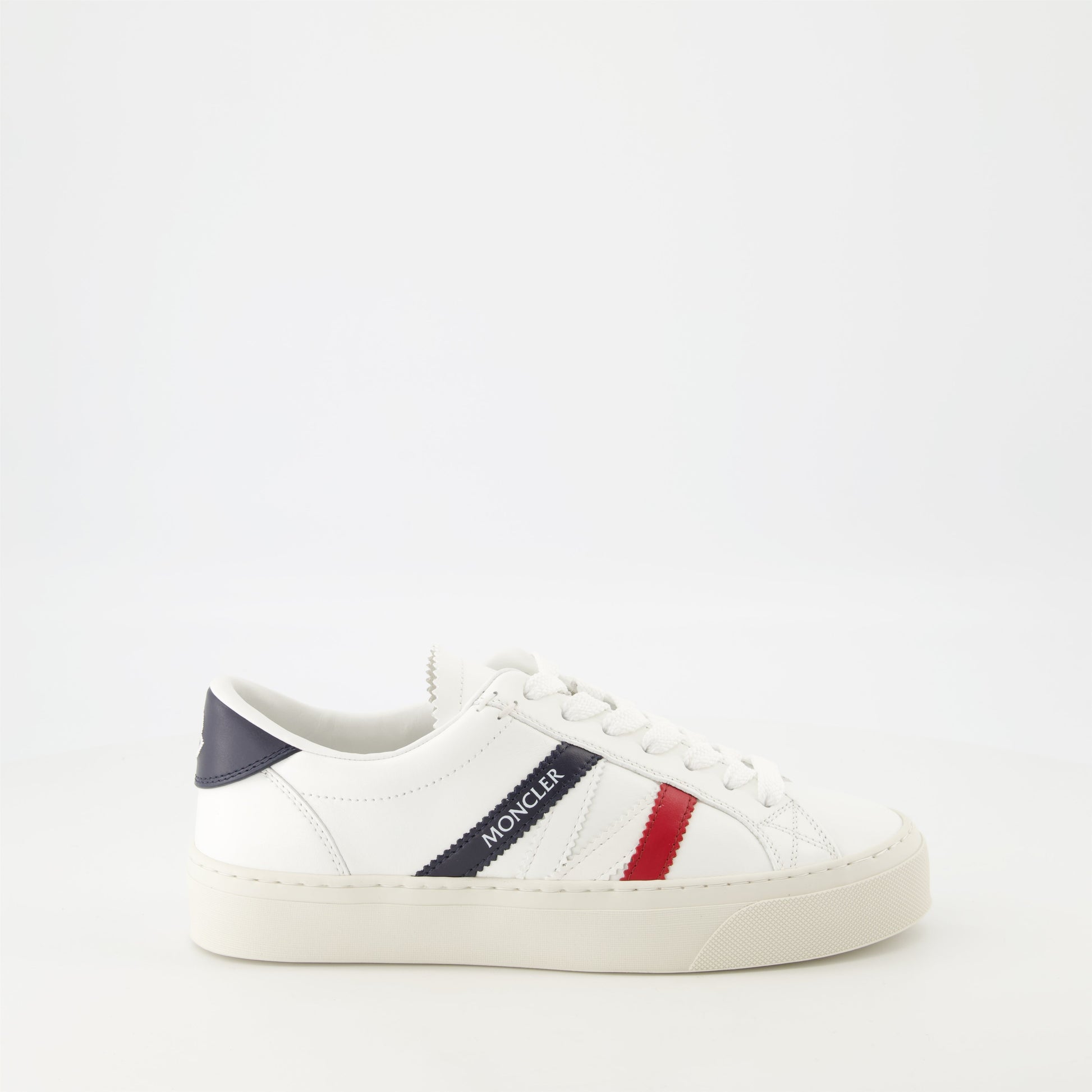 Monaco2 sneakers, Moncler footwear, white leather sneakers, lace-up sneakers, Spring-Summer collection