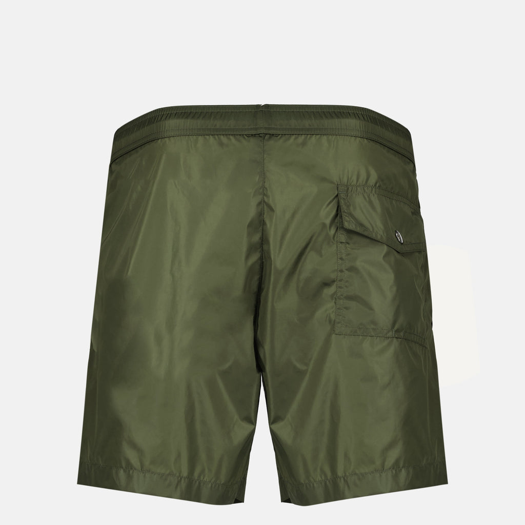 Shorts de Bain en Nylon Kaki
