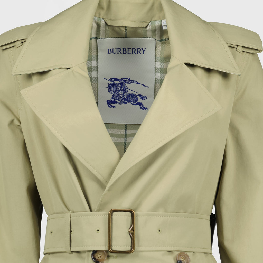 Trench-coat lungo beige
