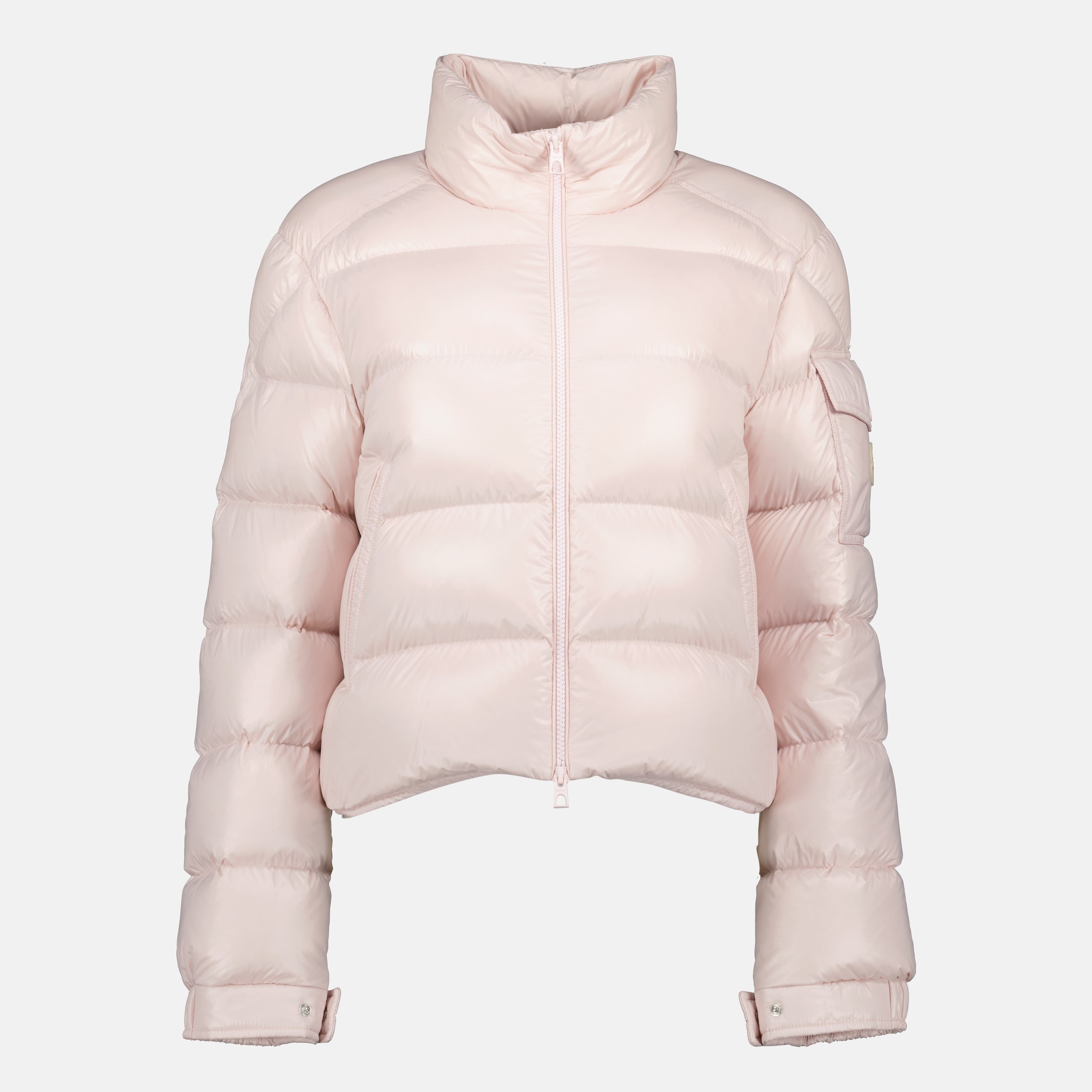 Moncler puffer jacket, Petra pink jacket, nylon puffer coat, women's outerwear, Autumn-Winter collection