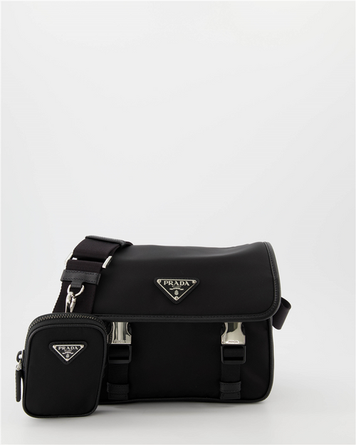 PRADA ボディバッグ ブラック ナイロン ブラック リナイロン クロスボディバッグ - プラダ - メンズ | WE IN STYLE