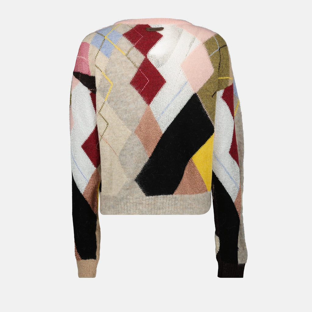 mohair sweater with moschino print we in style moschino women 15468832096636