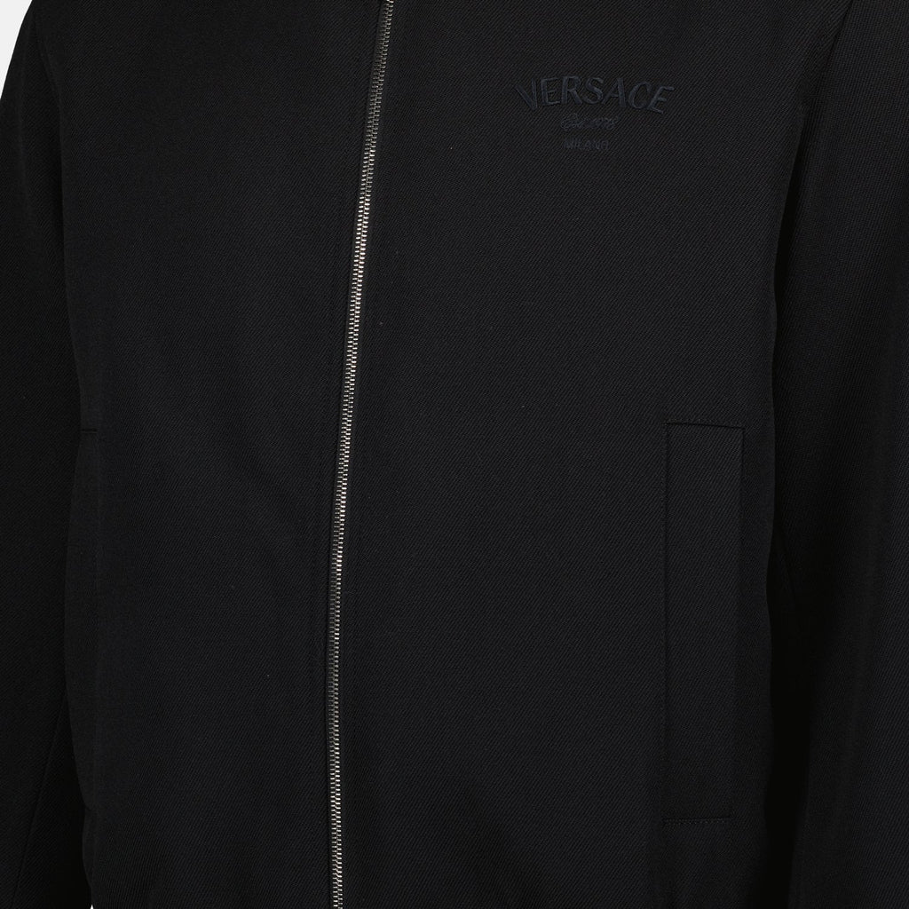 Reversible bomber jacket, leopard print jacket, men's casual outerwear, double-zip jacket, versatile men's fashion