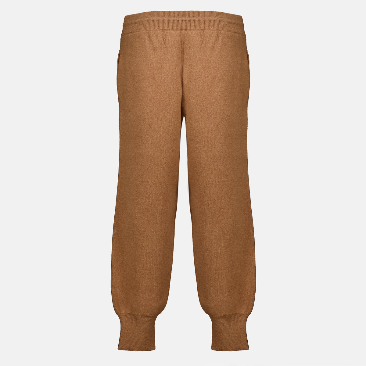 Pantalon de Jogging en Laine Marron