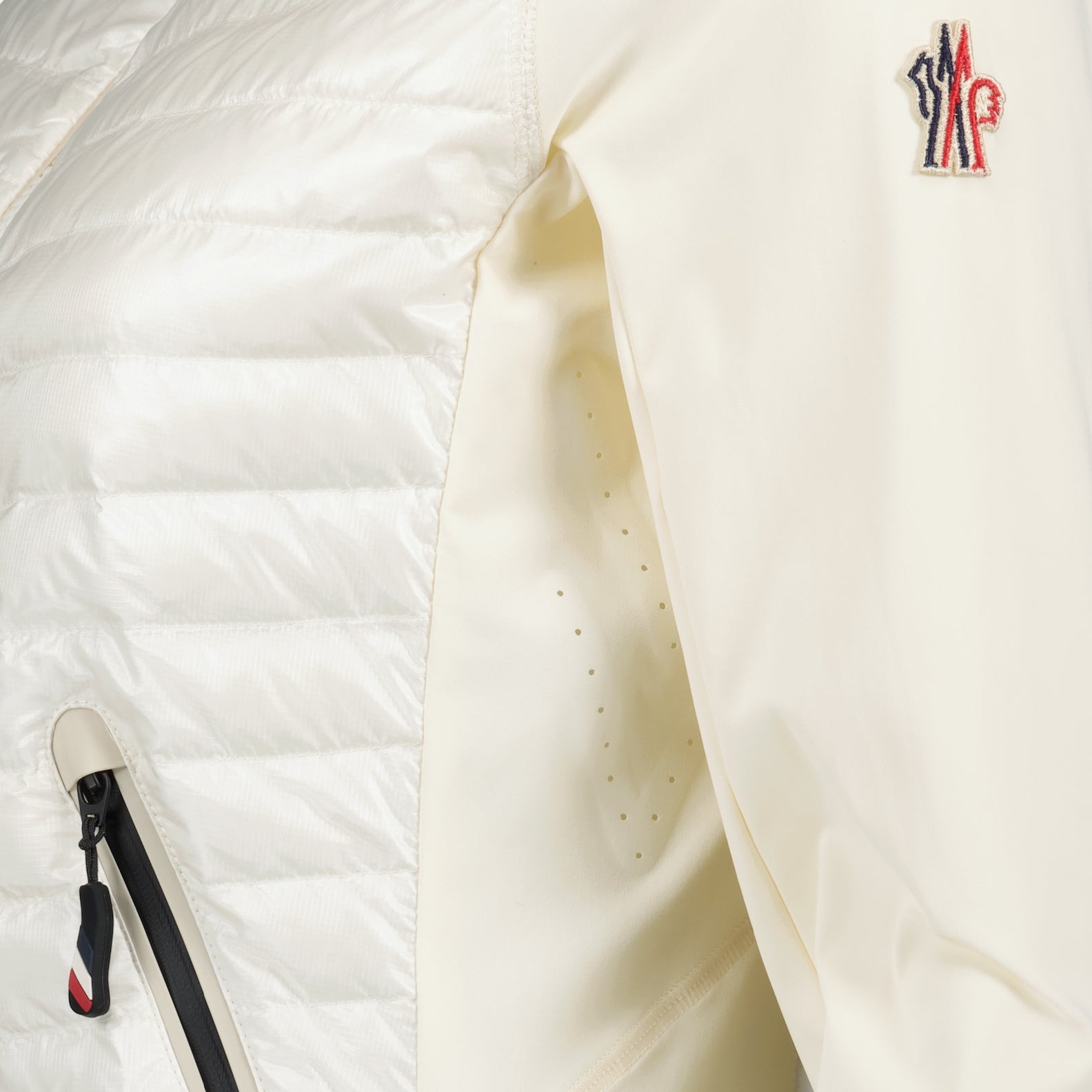 Moncler Grenoble, Two-Tone Jacket, White Jacket, Spring-Summer 2024, Luxury Nylon Jacket