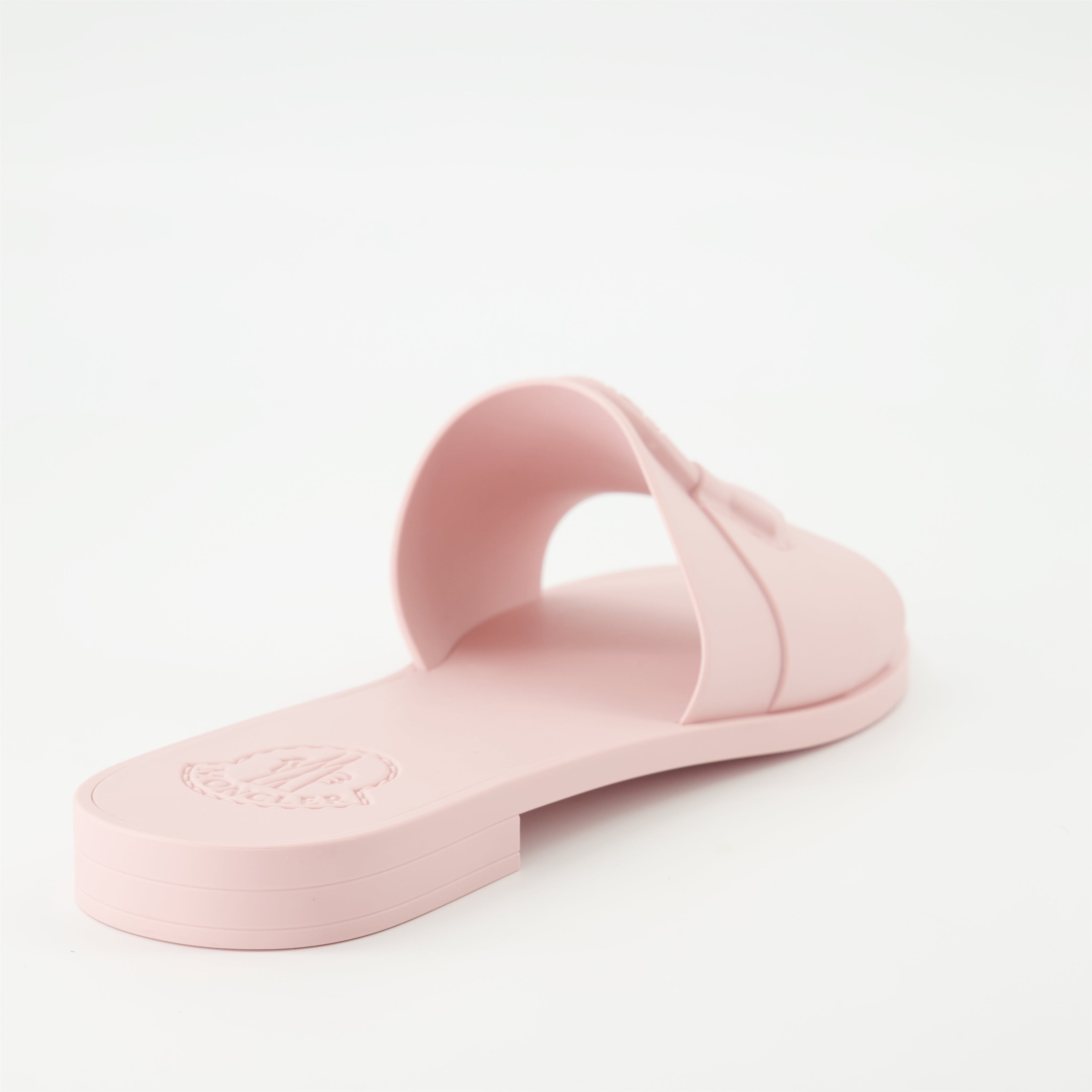 Moncler sandals, rubber sandals, pink sandals, non-slip footwear, spring-summer collection