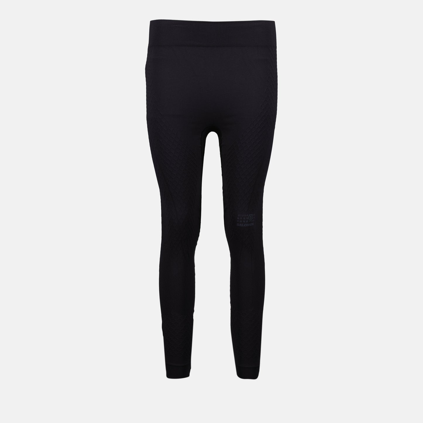 MM6 leggings, Salomon collaboration, black leggings, nylon leggings, Autumn-Winter 2024