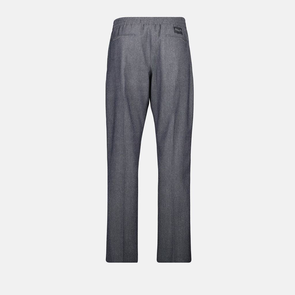Image of Wool and Silk Sweatpants by Dior for Men - Season Spring-Summer 2025 - Back View