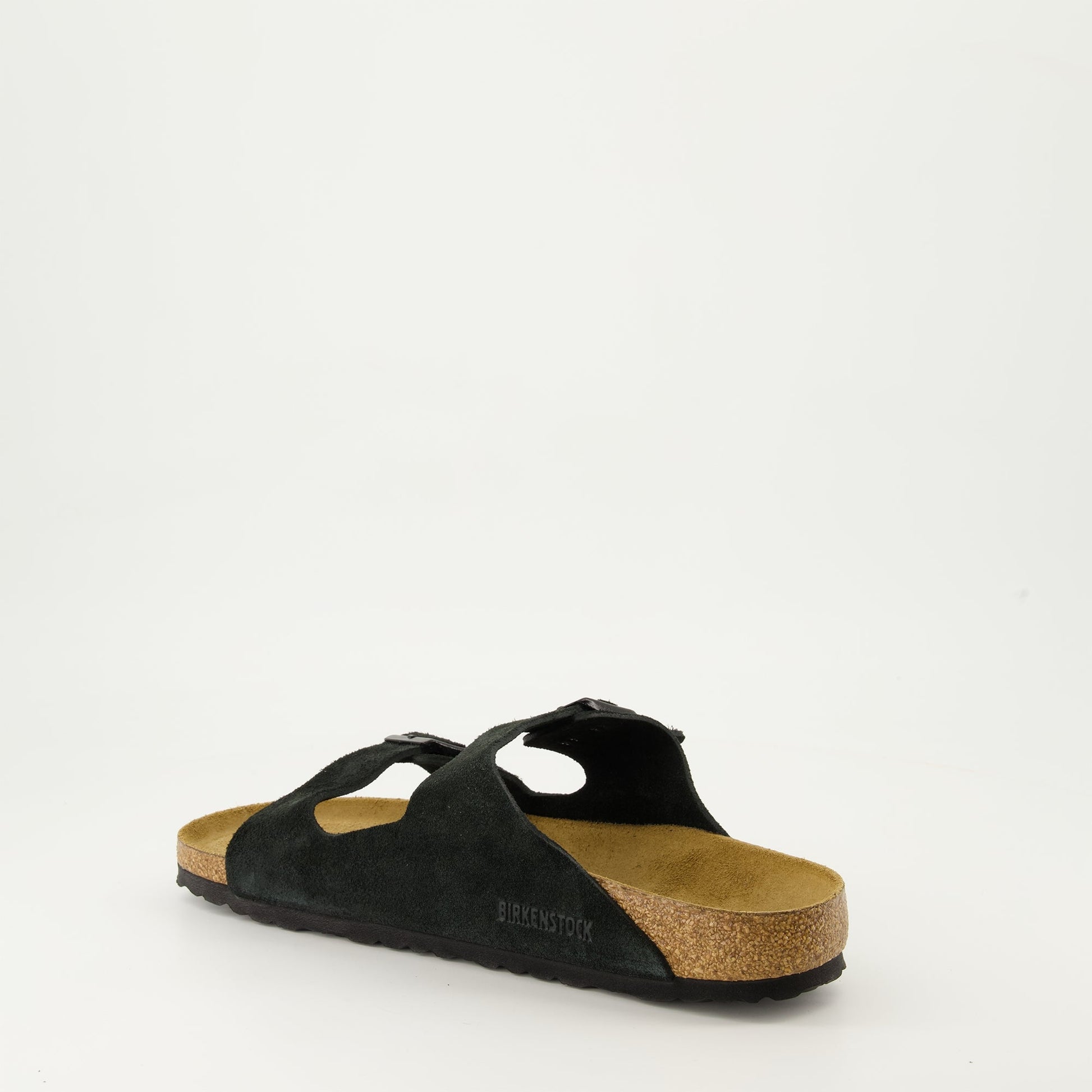 Black Suede Sandals, Elegant Footwear, Luxury Sandals, Autumn-Winter Collection, Comfortable Sole