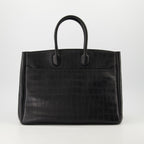 Image of Rocking Horse Croc-Effect Tote Bag by Burberry for Women - Season Spring-Summer 2025 - Detail View 1