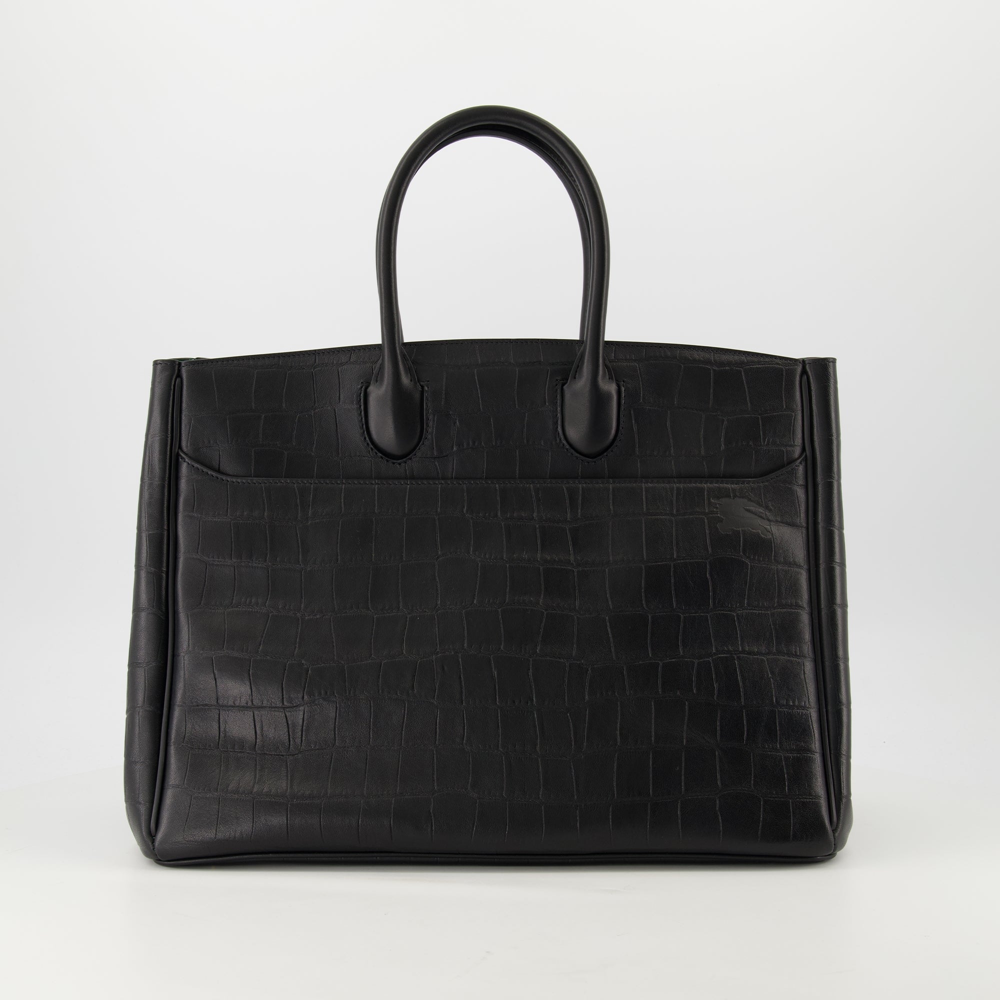 Rocking Horse tote bag, croc-effect leather bag, designer handbag, Burberry tote, luxury accessories