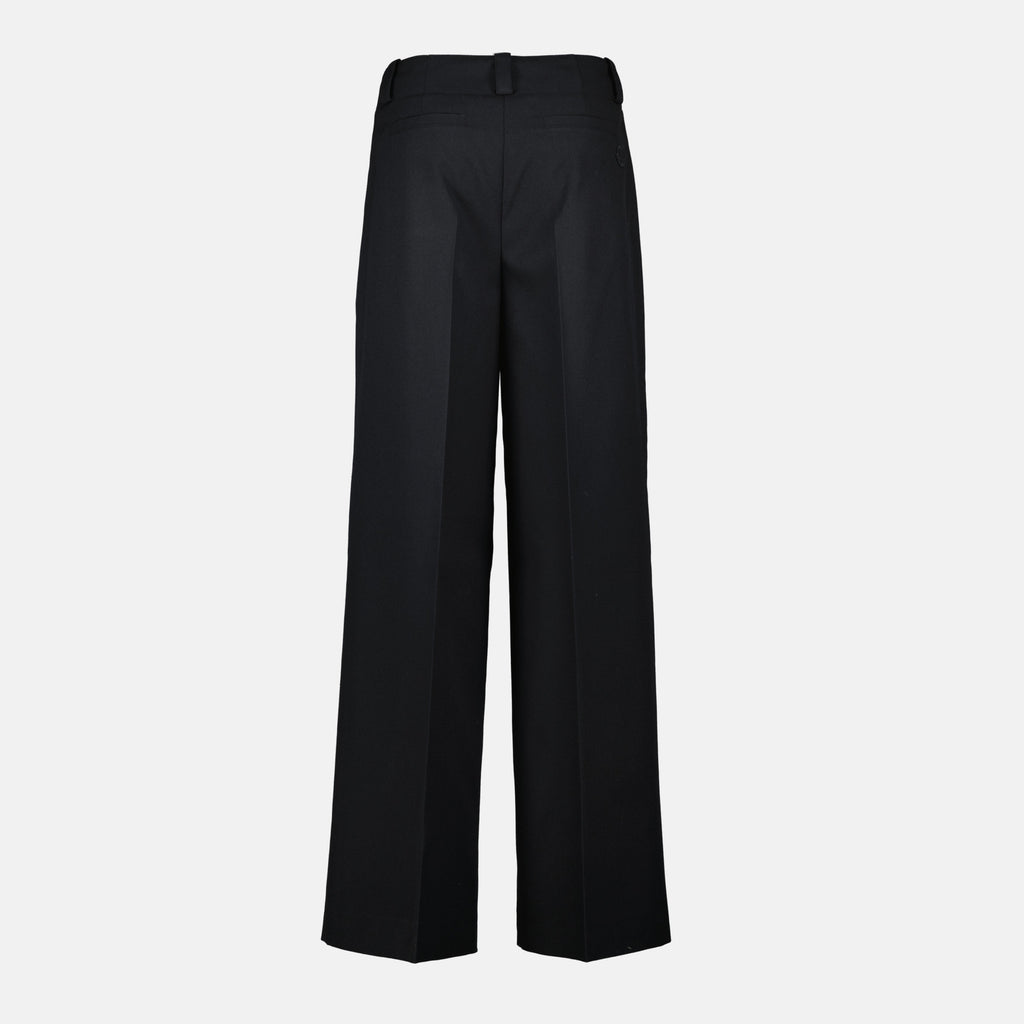 Moncler trousers, wool trousers, Autumn-Winter 2025, black trousers, designer pants