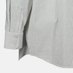 Imagen de la camisa a rayas Cassandre de Saint Laurent para mujeres - Temporada Primavera-Verano 2025 - Vista de detalle 8