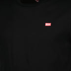 Imagen de la camiseta de algodón negro T-Miegor-K77 de Diesel para hombres - Temporada Primavera-Verano 2025 - Vista detalle del producto 2