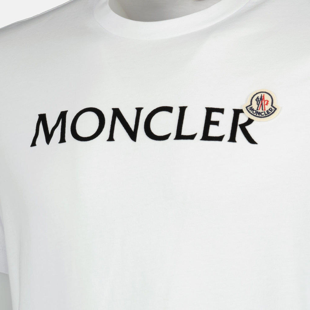 Image du T-shirt logo de Moncler pour hommes - Saison Printemps-Été 2026 - Détail Vue 1
