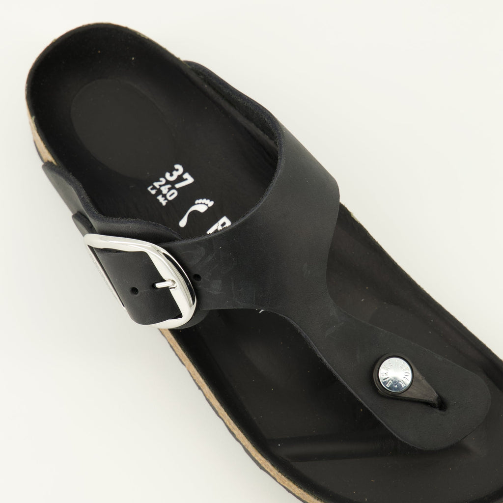 Gizeh Big Buckle Sandals, Birkenstock footwear, comfortable sandals, oiled leather sandals, Fall-Winter 2025 fashion