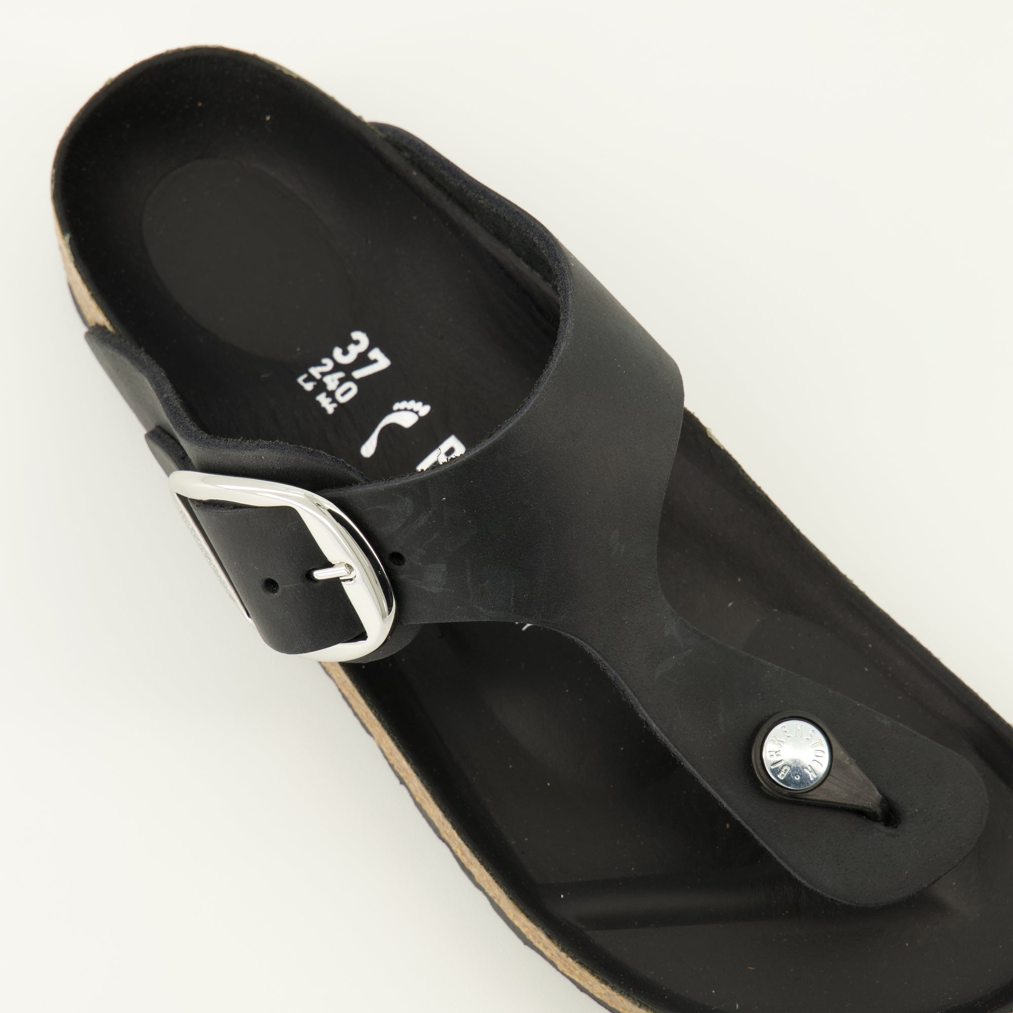 Gizeh Big Buckle Sandals, Birkenstock footwear, comfortable sandals, oiled leather sandals, Fall-Winter 2025 fashion