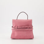 Tie Me bag, suede handbag, Moschino handbag, women’s accessories, stylish bags