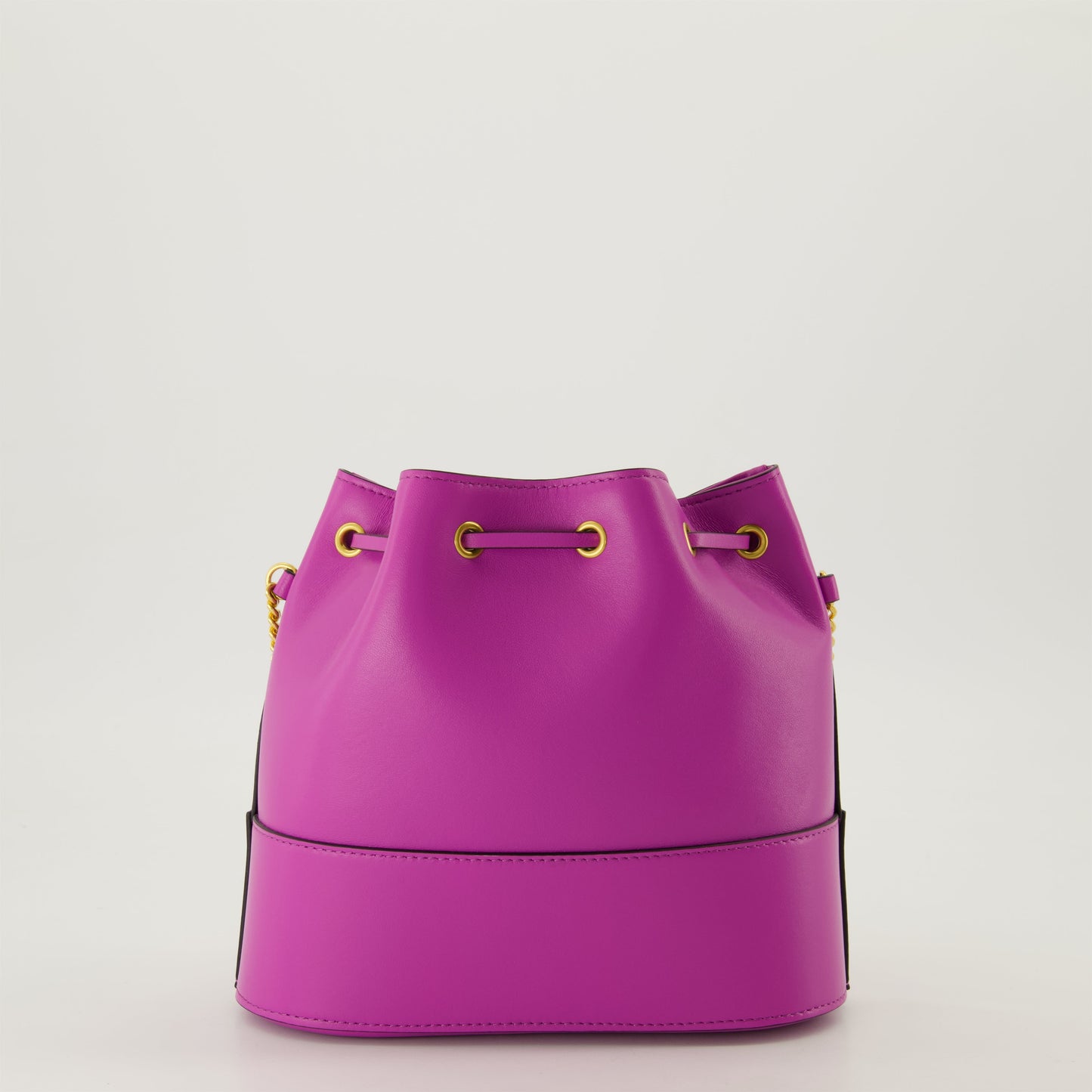 Violet Leather Bag, Bucket Bag, VLogo Bag, Chain Strap Bag, Fall-Winter 2024 Bag